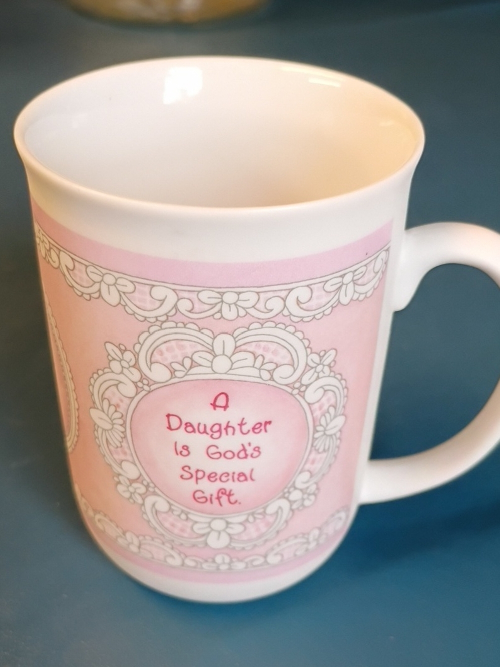 Precious Moments Pink 'A Daughter Is God's Special Gift' Ceramic Mug
